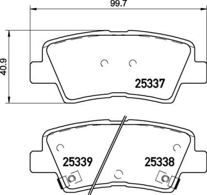 Brake Pad Set, disc brake PRIME LINE P30094