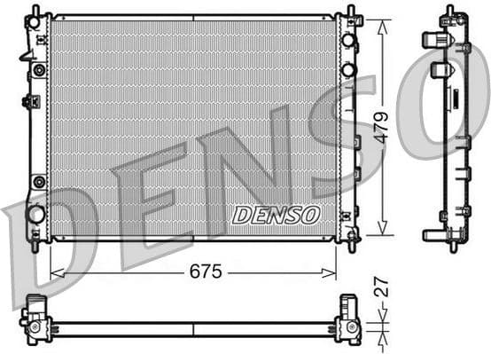 Radiator, engine cooling DRM36012