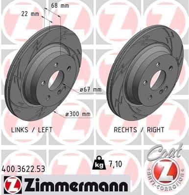 Brake Disc BLACK Z 400.3622.53