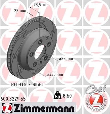 Brake Disc BLACK Z 600.3229.55