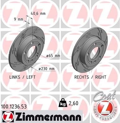 Brake Disc BLACK Z 100.1236.53