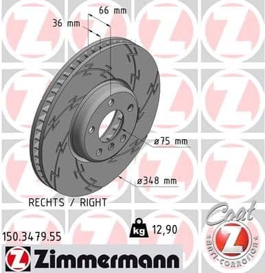 Brake Disc BLACK Z 150.3479.55