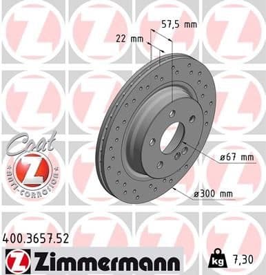 Brake Disc SPORT BRAKE DISC Z 400.3657.52