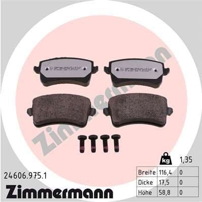 Brake Pad Set, disc brake rd:z 24606.975.1