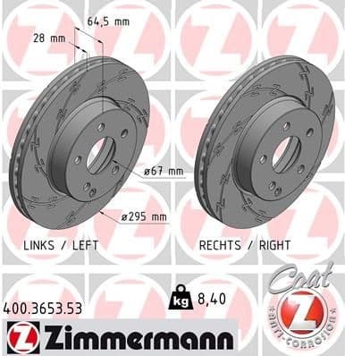 Brake Disc BLACK Z 400.3653.53