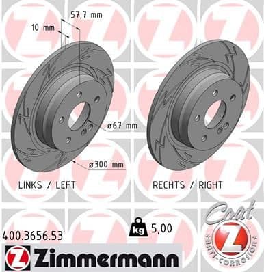 Brake Disc BLACK Z 400.3656.53