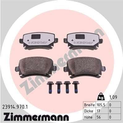 Brake Pad Set, disc brake rd:z 23914.970.1