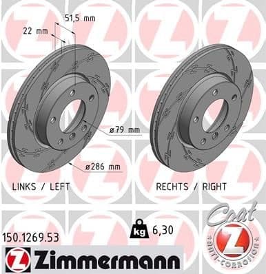 Brake Disc BLACK Z 150.1269.53