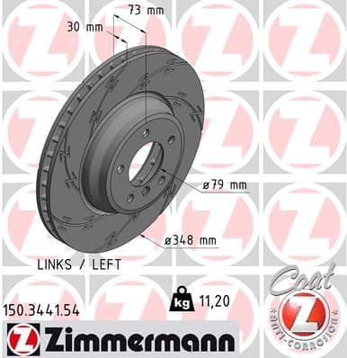 Brake Disc BLACK Z 150.3441.54