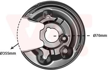 Splash Guard, brake disc 5839373