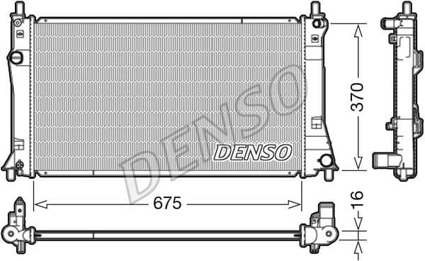 Radiator, engine cooling DRM44035