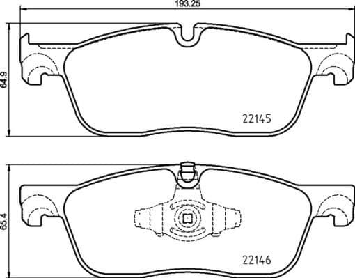 Brake Pad Set, disc brake PRIME LINE P44026
