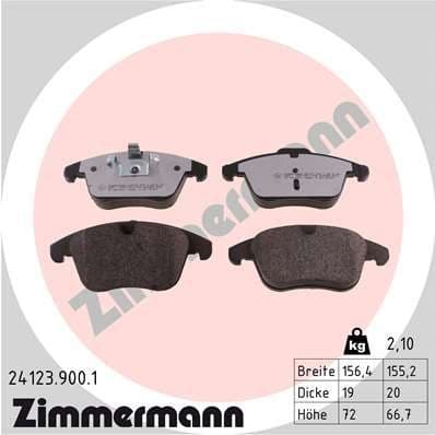 Brake Pad Set, disc brake rd:z 24123.900.1