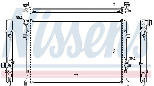 Radiator, engine cooling 60352