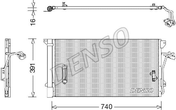 Condenser, air conditioning DCN02027