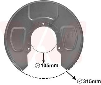 Splash Guard, brake disc 5878373