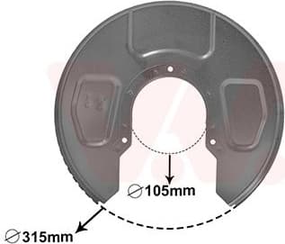 Splash Guard, brake disc 5878374