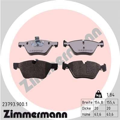 Brake Pad Set, disc brake rd:z 23793.900.1