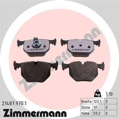 Brake Pad Set, disc brake rd:z 21487.970.1