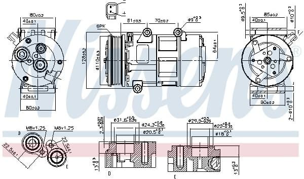 Compressor, air conditioning ** FIRST FIT ** 89326