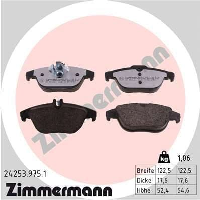 Brake Pad Set, disc brake rd:z 24253.975.1