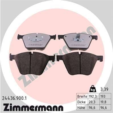 Brake Pad Set, disc brake rd:z 24436.900.1