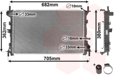 Radiator, engine cooling *** IR PLUS *** 18002264