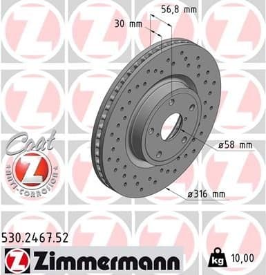 Brake Disc SPORT BRAKE DISC Z 530.2467.52