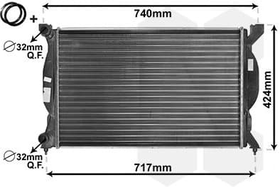 Radiator, engine cooling *** IR PLUS *** 03002201