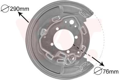 Splash Guard, brake disc 5307374