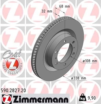 Brake Disc COAT Z 590.2827.20