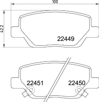 Brake Pad Set, disc brake PRIME LINE P23179