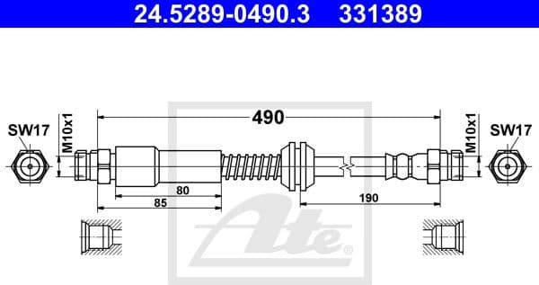 Brake Hose 24.5289-0490.3