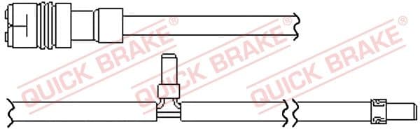 Warning Contact, brake pad wear WS0349A