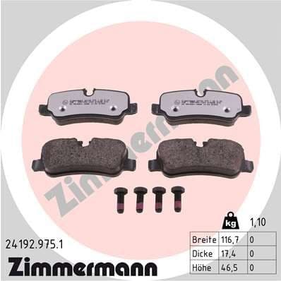 Brake Pad Set, disc brake rd:z 24192.975.1