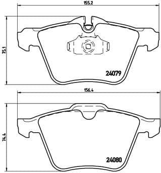 Brake Pad Set, disc brake PRIME LINE P36027