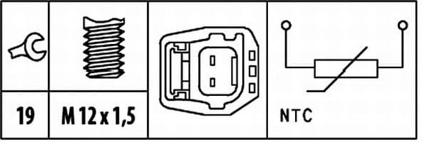 Sensor, coolant temperature 6PT 009 309-461 - image 2