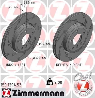 Brake Disc BLACK Z 150.1294.53
