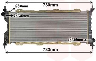 Radiator, engine cooling 37002185