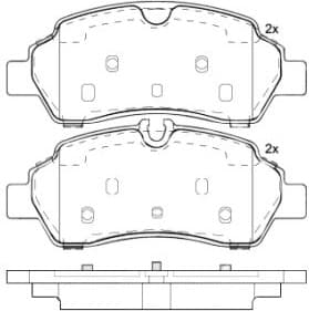 Brake Pad Set, disc brake PRIME LINE P24209