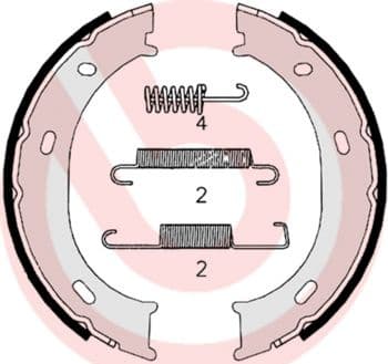 Brake Shoe Set, parking brake ESSENTIAL LINE S50510