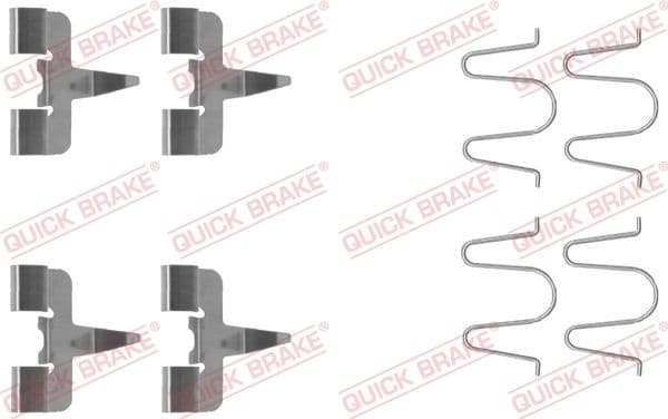 Accessory Kit, disc brake pad 109-1207
