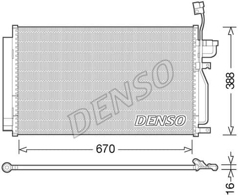 Condenser, air conditioning DCN15002