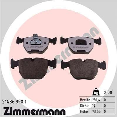 Brake Pad Set, disc brake rd:z 21486.990.1