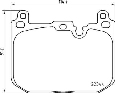 Brake Pad Set, disc brake PRIME LINE P06097