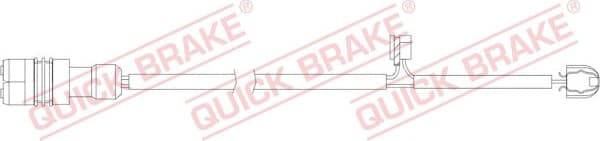 Warning Contact, brake pad wear WS0337A