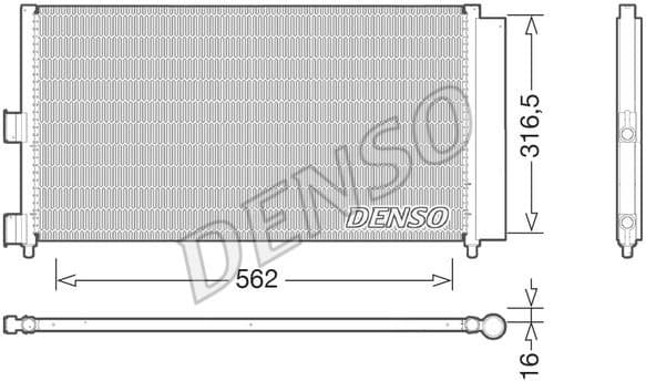 Condenser, air conditioning DCN09072