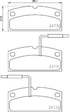 Brake Pad Set, disc brake PRIME LINE P62001