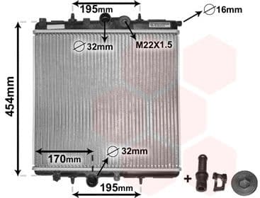Radiator, engine cooling *** IR PLUS *** 40002243