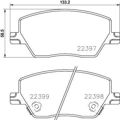 Brake Pad Set, disc brake PRIME LINE P23170